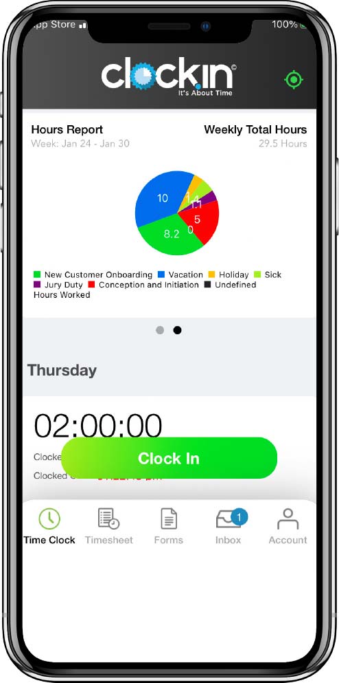clockIn phone screen1